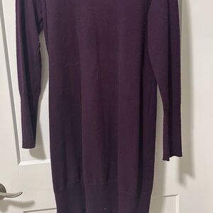 Cynthia Rowley Deep Purple Long Sleeve Dress